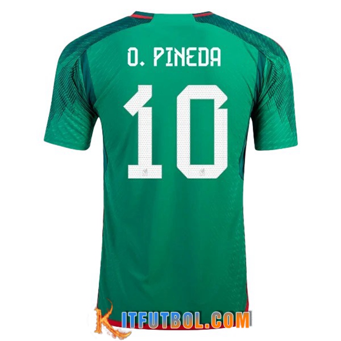 Camiseta Equipo Nacional México (O. PINEDA #10) 2022/2023 Primera