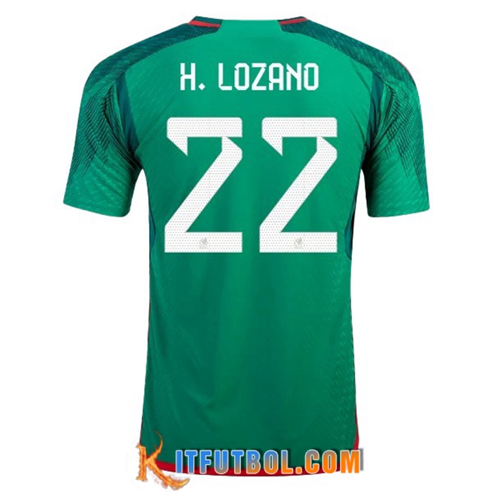 Camiseta Equipo Nacional México (H. LOZANO #22) 2022/2023 Primera