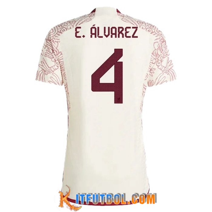 Camiseta Equipo Nacional México (E. ÁLVAREZ #4) 2022/2023 Segunda