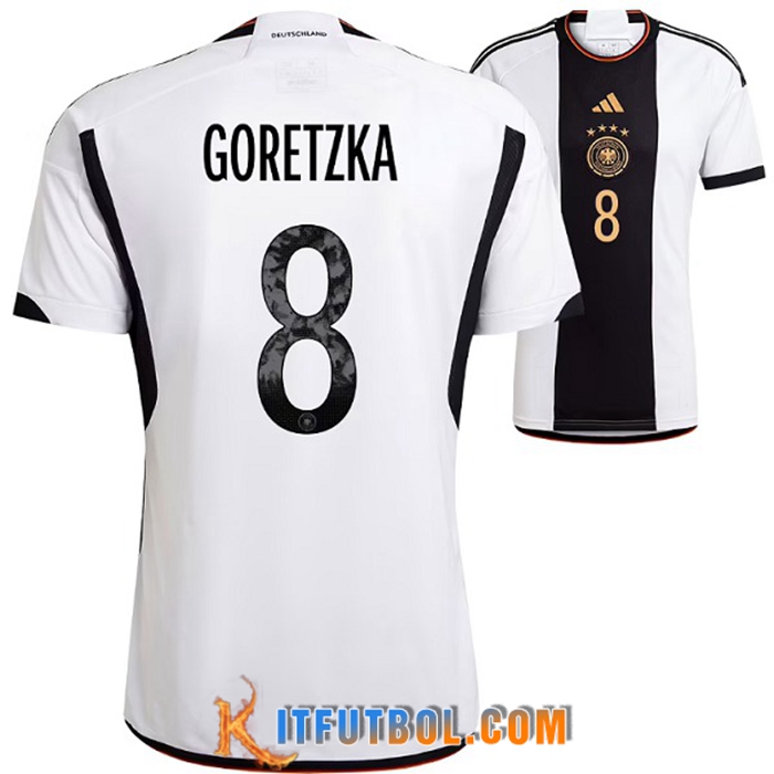 Camiseta Equipo Nacional Alemania (GORETZKA #8) 2022/2023 Primera