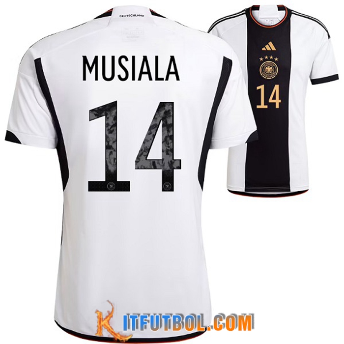 Camiseta Equipo Nacional Alemania (MUSIALA #14) 2022/2023 Primera