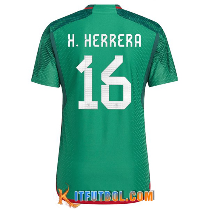 Camiseta Equipo Nacional México (H. HERRERA #16) 2022/2023 Primera