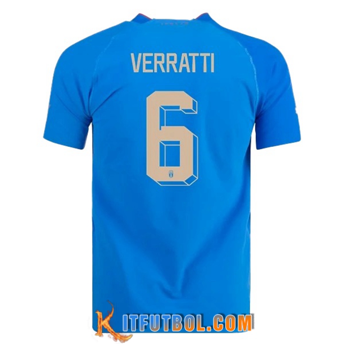 Camiseta Equipo Nacional Italia (VERRATTI #6) 2022/2023 Primera