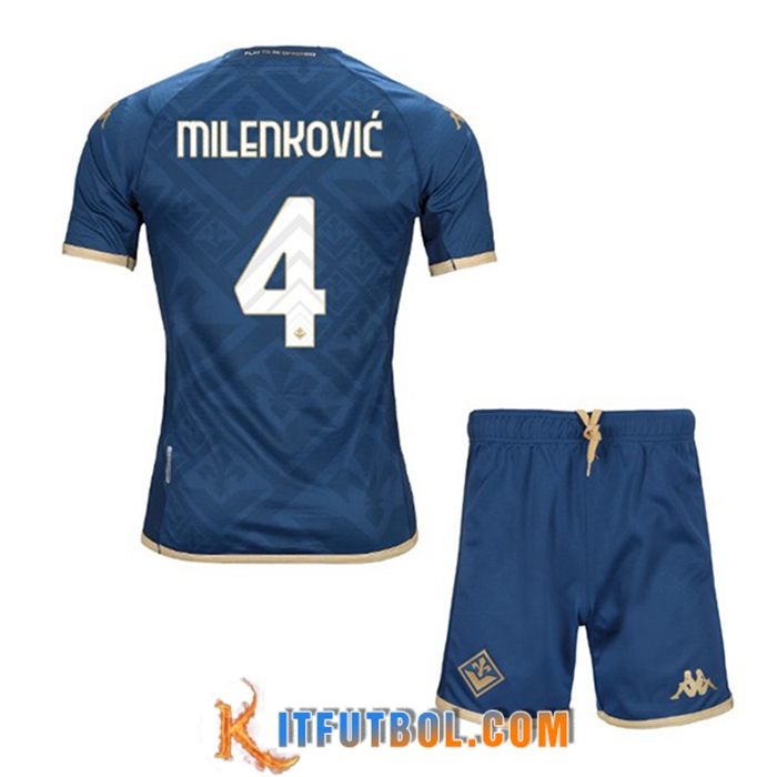Camisetas De Futbol ACF Fiorentina (MILENKOVIĆ #4) Ninoss Tercera 2022/2023