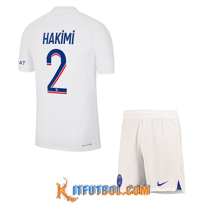 Camisetas De Futbol PSG (HAKIMI #2) Ninoss Tercera 2022/2023