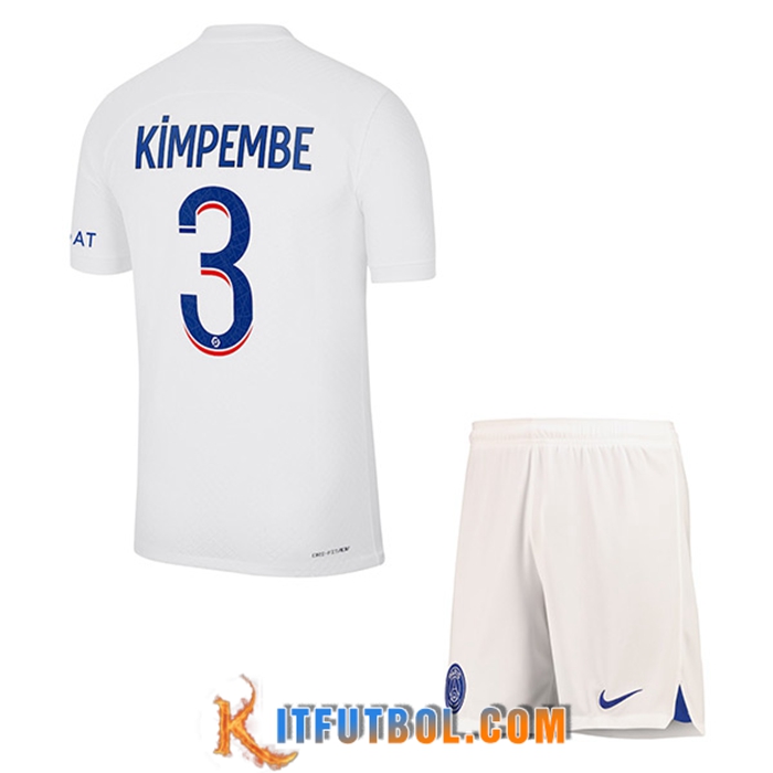 Camisetas De Futbol PSG (KIMPEMBE #3) Ninoss Tercera 2022/2023