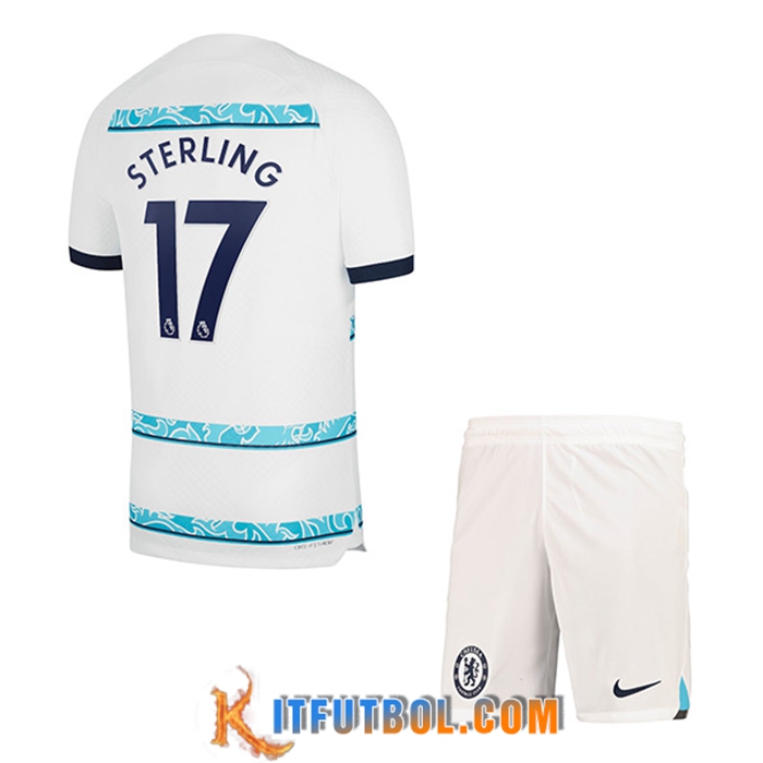Camisetas De Futbol Chelsea (STERLING #17) Ninoss Segunda 2022/2023