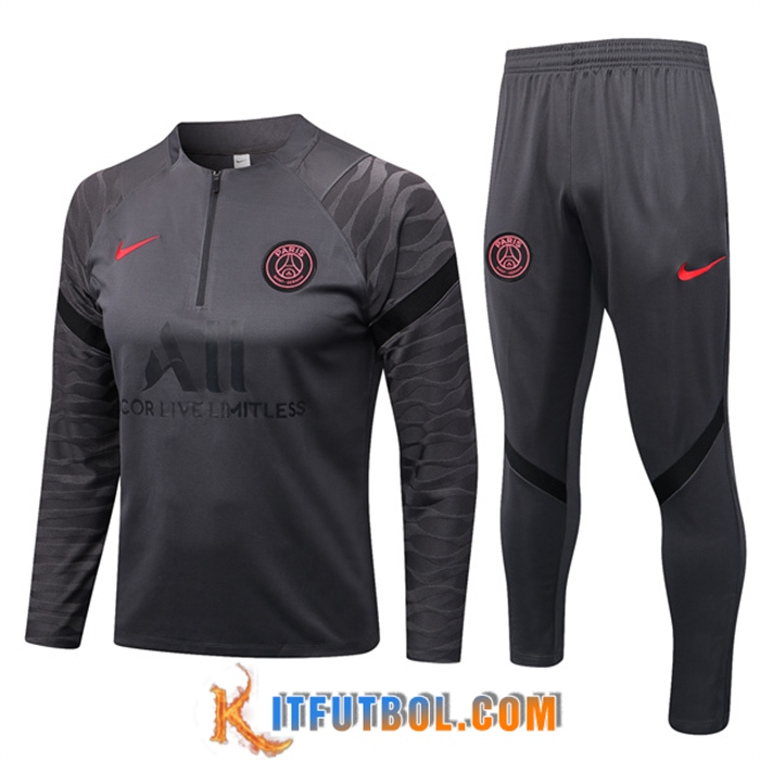 Chandal Equipos De Futbol PSG Gris Oscuro 2022/2023