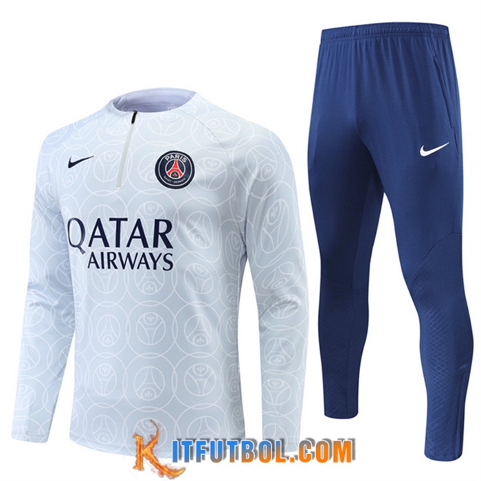 Chandal Equipos De Futbol PSG Blanco/Gris 2022/2023