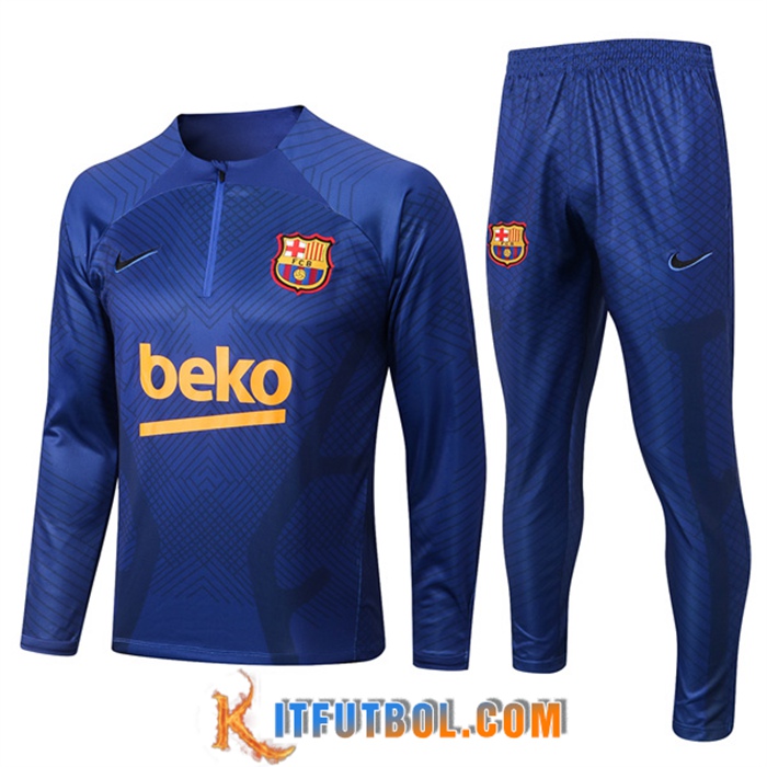 Chandal Equipos De Futbol FC Barcelona Azul/Negro 2022/2023