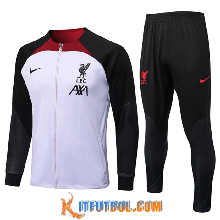 Chandal Equipos De Futbol - Chaqueta FC Liverpool Negro/Blanco 2022/2023