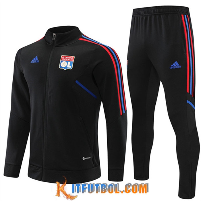 Chandal Equipos De Futbol - Chaqueta Lyon Negro 2022/2023