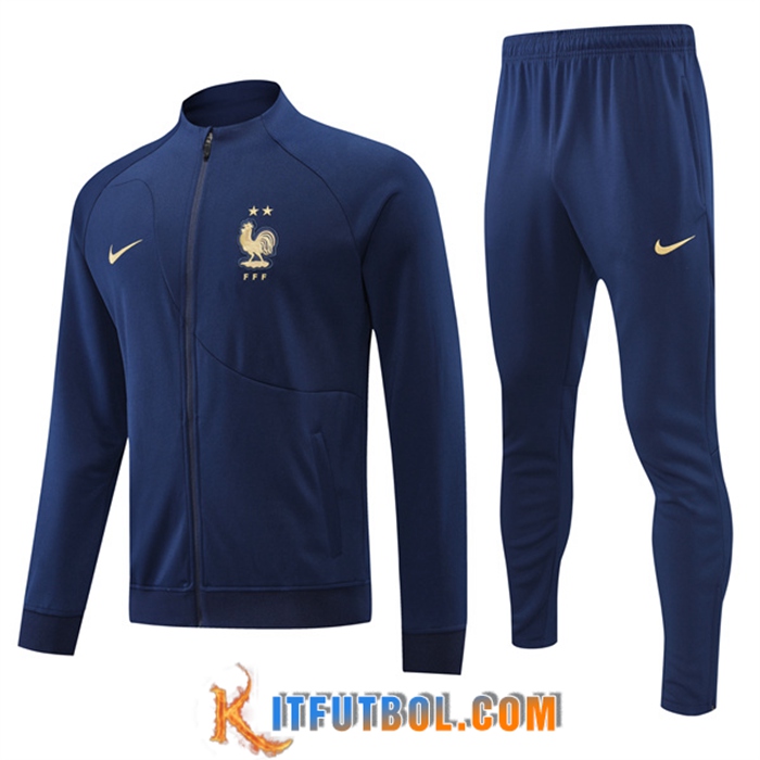 Chandal Equipos De Futbol - Chaqueta Francia Azul marino 2022/2023