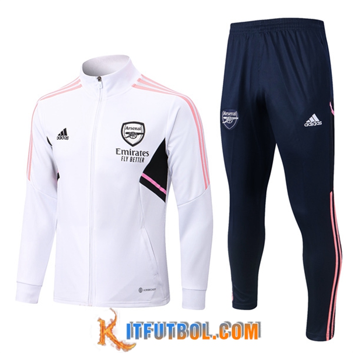 Chandal Equipos De Futbol - Chaqueta Arsenal Blanco 2022/2023
