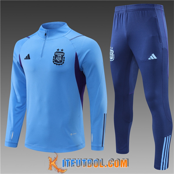 Chandal Equipos De Futbol Argentina Ninos Azul Claro 2022/2023