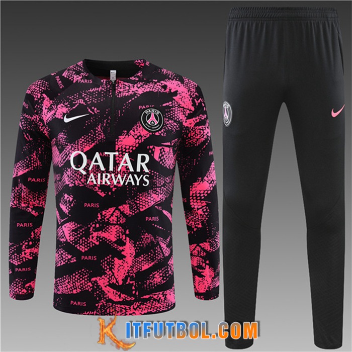 Chandal Equipos De Futbol PSG Ninos Rojo/Negro 2022/2023