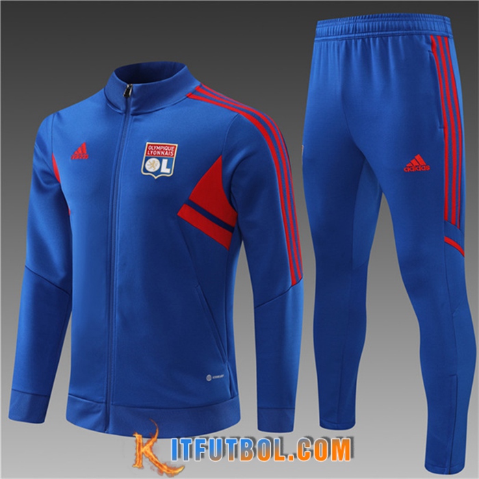 Chandal Equipos De Futbol - Chaqueta Lyon Ninos Azul 2022/2023