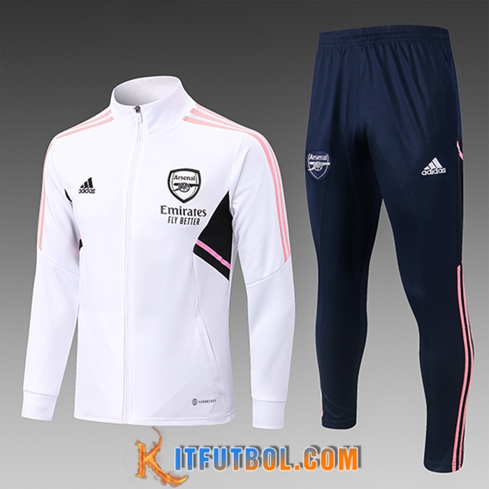 Chandal Equipos De Futbol - Chaqueta Arsenal Blanco 2022/2023