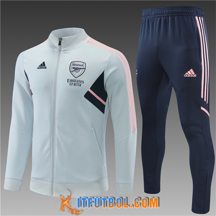 Chandal Equipos De Futbol - Chaqueta Arsenal Ninos Gris 2022/2023