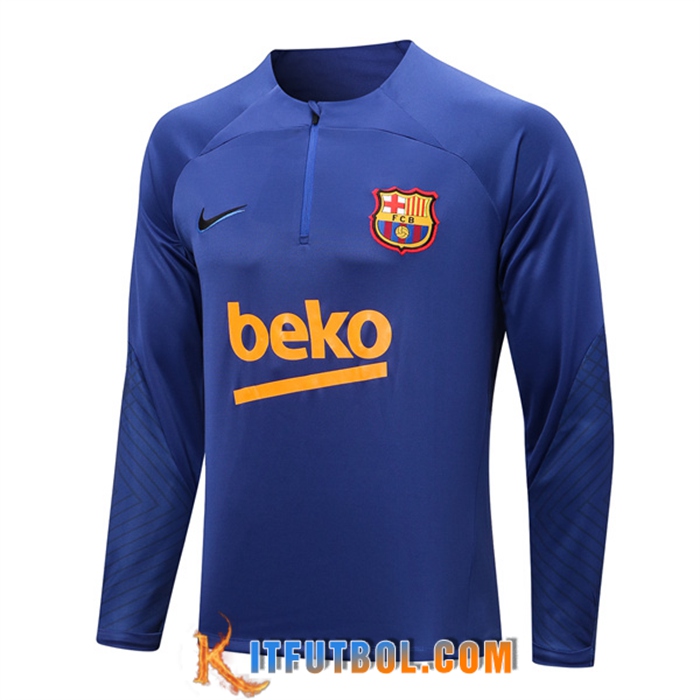 Sudadera De Entrenamiento FC Barcelona Azul 2022/2023