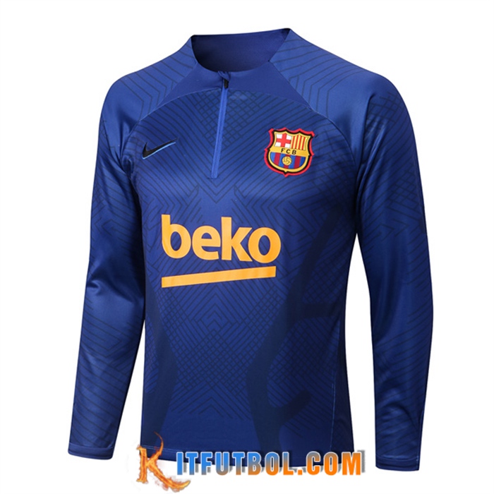 Sudadera De Entrenamiento FC Barcelona Azul/Negro 2022/2023