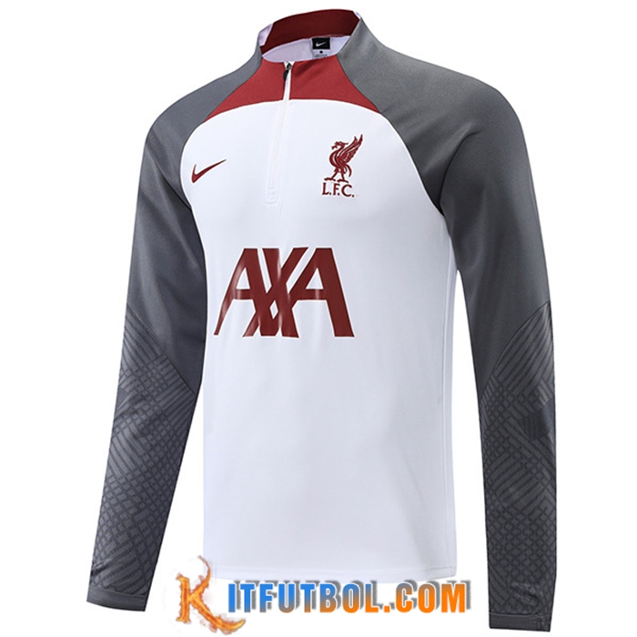 Sudadera De Entrenamiento FC Liverpool Blanco 2022/2023