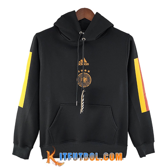 Sudadera De Entrenamiento Con Capucha Alemania Negro 2022/2023
