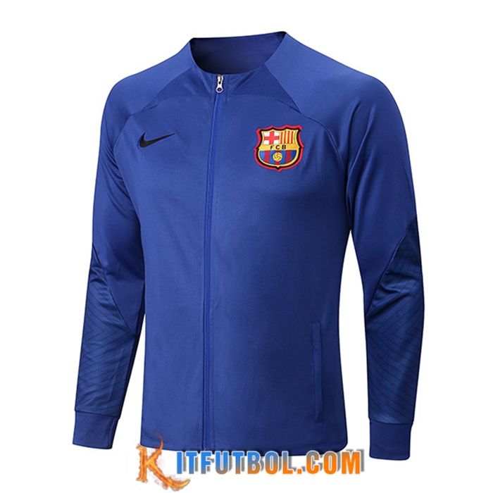 Chaquetas Futbol FC Barcelona Azul 2022/2023