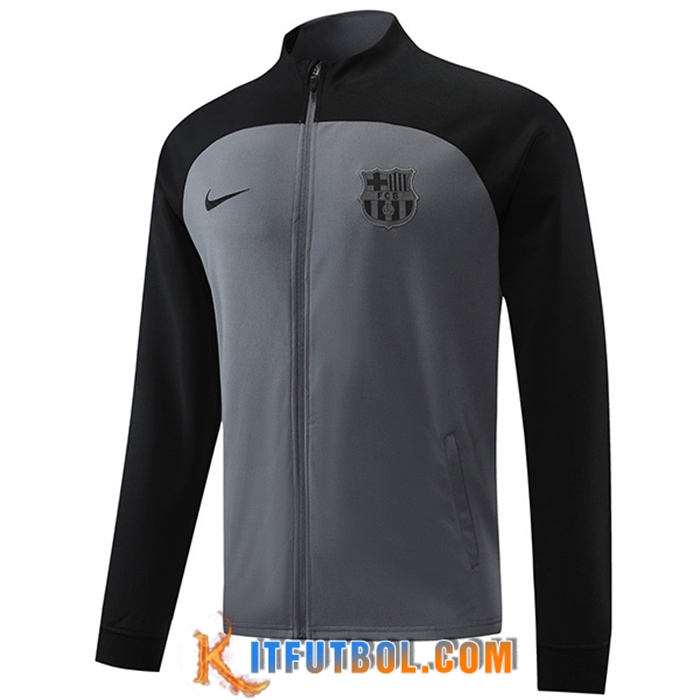 Chaquetas Futbol FC Barcelona Negro/Gris 2022/2023