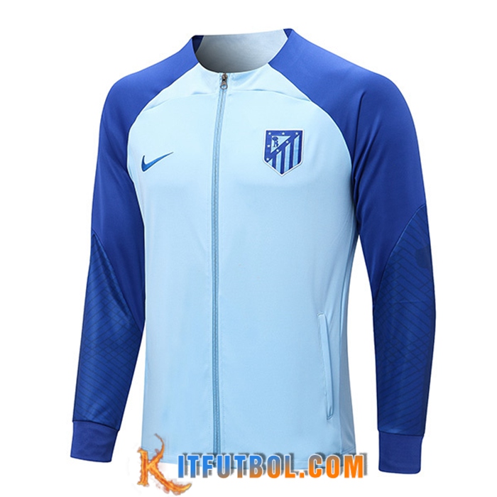 Chaquetas Futbol Atletico Madrid Azul Claro 2022/2023