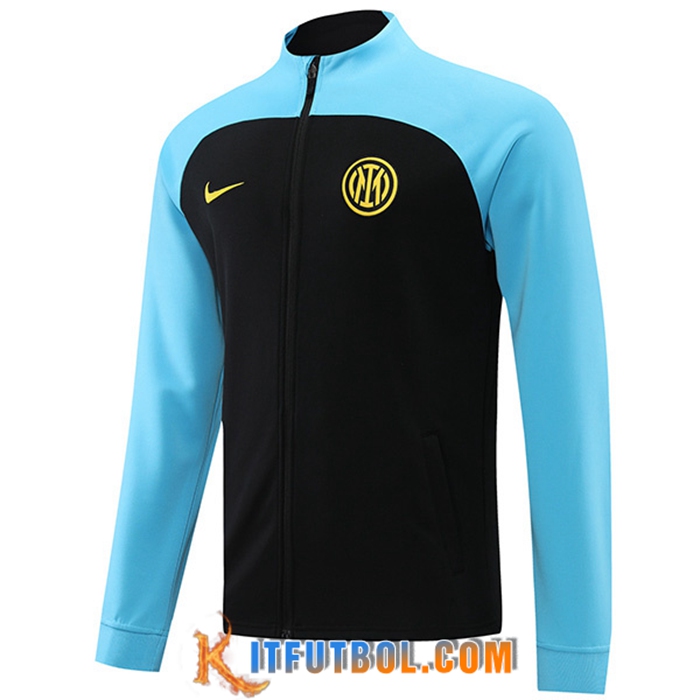 Chaquetas Futbol Inter Milan Negro/Azul 2022/2023