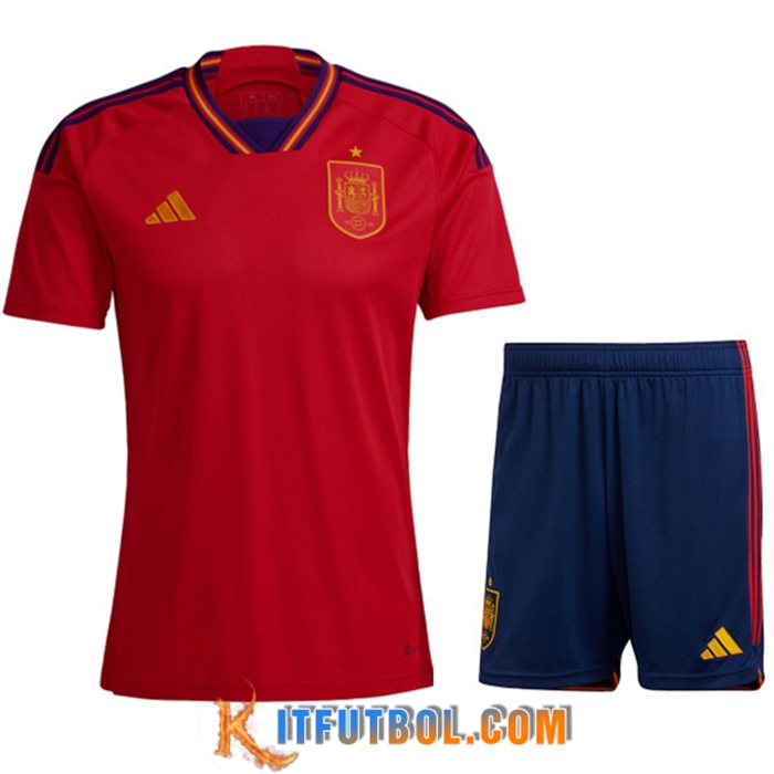 Camisetas De Futbol Foot España Primera + Cortos 2022/2023