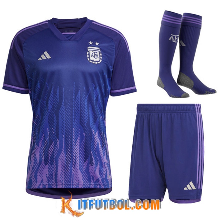 Camisetas De Futbol Foot Argentina Segunda (Cortos + Calcetines) 2022/2023