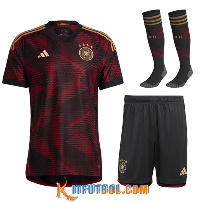 Camisetas De Futbol Foot Alemania Segunda (Cortos + Calcetines) 2022/2023
