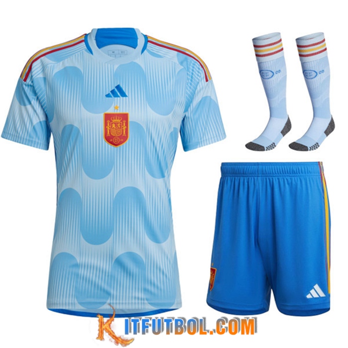 Camisetas De Futbol Foot España Segunda (Cortos + Calcetines) 2022/2023