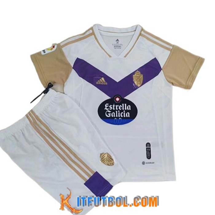 Nueva Camisetas De Futbol Real Valladolid Ninos Tercera 2022/2023