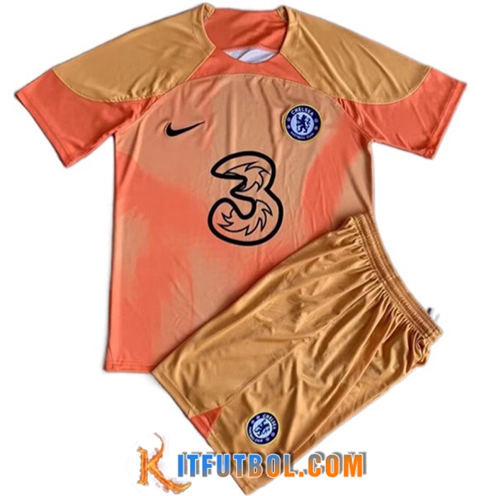 Nueva Camisetas De Futbol FC Chelsea Ninos Portero 2022/2023