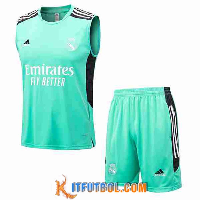Chalecos De Futbol + Cortos Real Madrid Verde 2022/2023