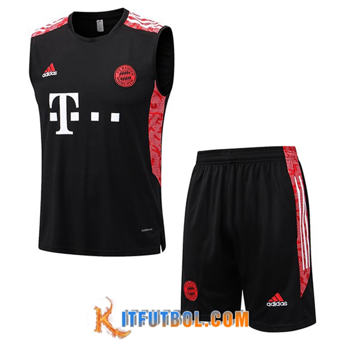 Chalecos De Futbol + Cortos Bayern Munich Negro 2022/2023