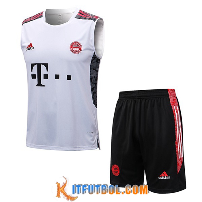 Chalecos De Futbol + Cortos Bayern Munich Blanco 2022/2023