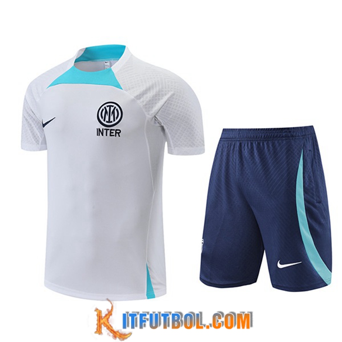 Camiseta Entrenamiento + Cortos Inter Milan Blanco 2022/2023