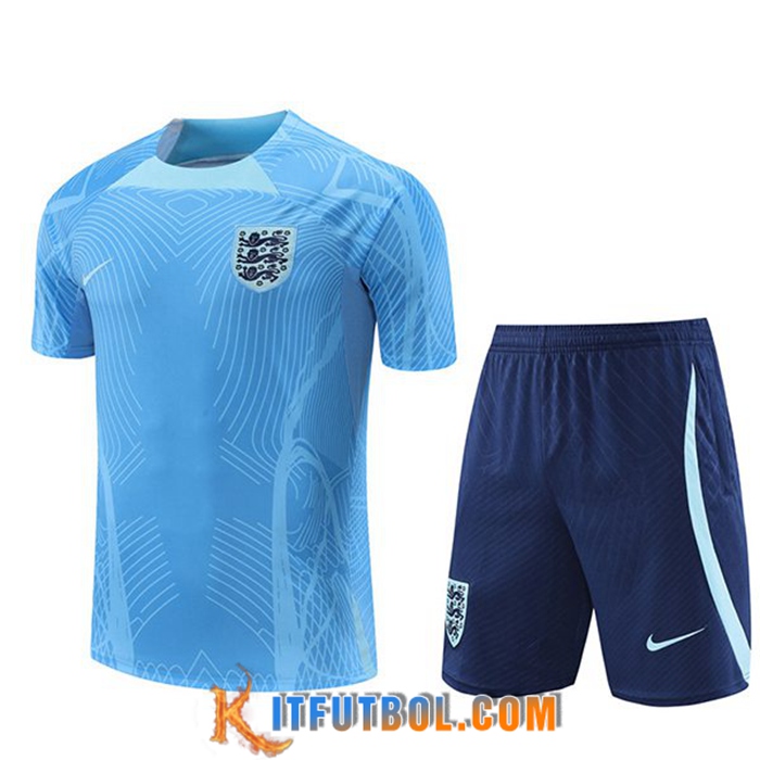 Camiseta Entrenamiento + Cortos Inglaterra Azul Claro 2022/2023