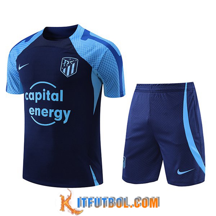 Camiseta Entrenamiento + Cortos Atletico Madrid Azul Marino 2022/2023