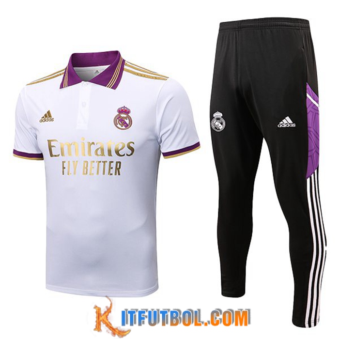 Camiseta Polo Real Madrid + Pantalones Blanco 2022/2023