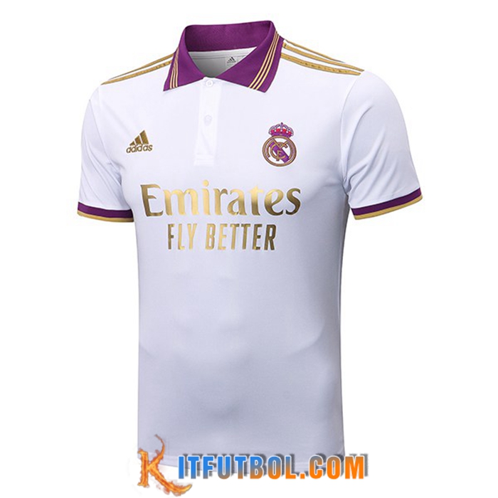 Camiseta Polo Real Madrid Blanco 2022/2023