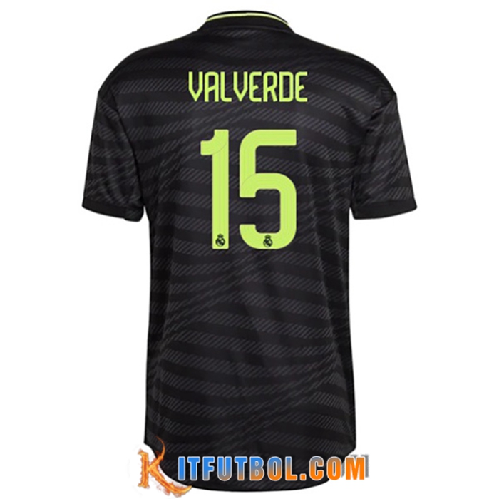 Camisetas De Futbol Real Madrid (VALVERDE #15) 2022/2023 Tercera