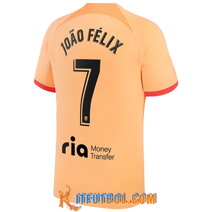 Camisetas De Futbol Atletico Madrid (JOÃO FÉLIX #7) 2022/2023 Tercera