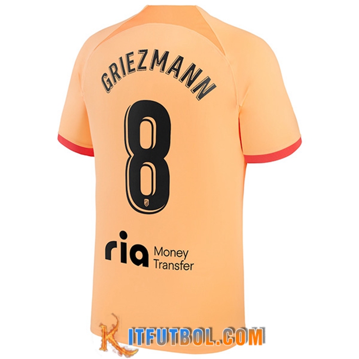Camisetas De Futbol Atletico Madrid (GRIEZMANN #8) 2022/2023 Tercera