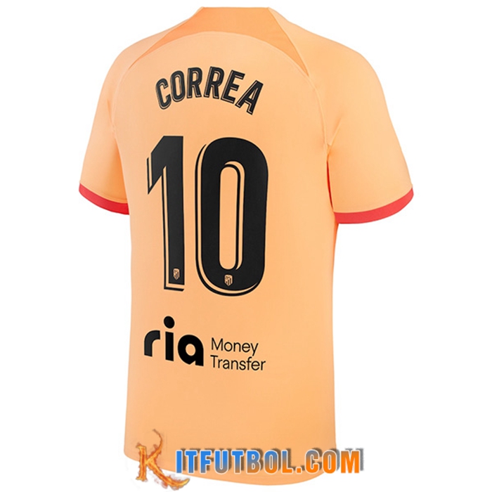 Camisetas De Futbol Atletico Madrid (CORREA #10) 2022/2023 Tercera