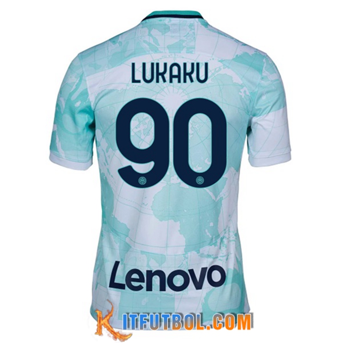 Camisetas De Futbol Inter Milan (LUKAKU #90) 2022/2023 Segunda